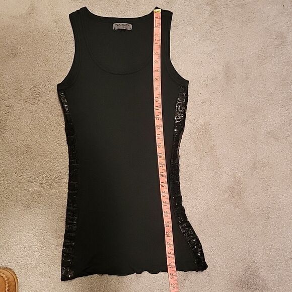 Michael Stars side sequin black tank - Picture 9 of 9